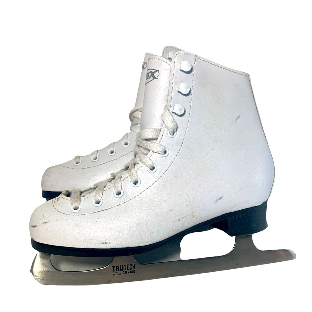 DBX White Figure Skates Kids Size 3